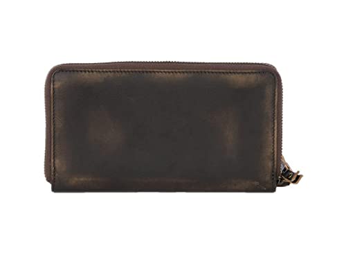 STS Ranchwear Pony Express Audie Bifold Ladies Leather Washed Black