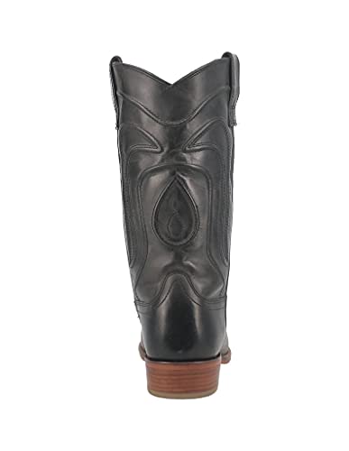 Dingo Mens Montana Round Toe Boots Mid Calf - Black