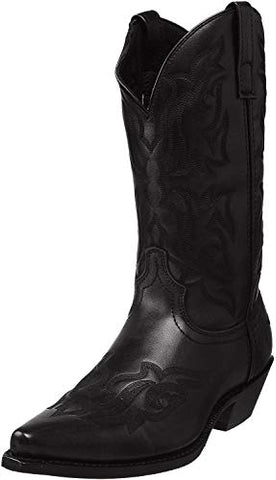 Laredo Mens Hawk Snip Toe Dress Boots Mid Calf - Black