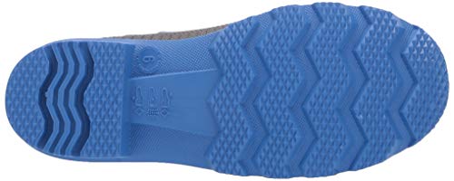 Kamik Kids Youth Stomp Rain Boot, Charcoal/Blue, 7 US Unisex Toddler