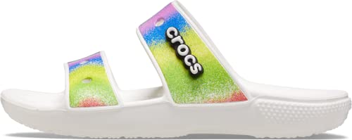 Crocs Unisex-Adult Classic Tie Dye Two-Strap Sandals Slide