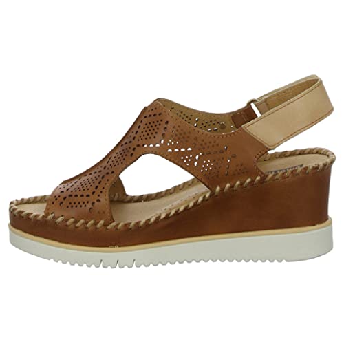 PIKOLINOS Leather Wedge Sandals AGUADULCE W3Z