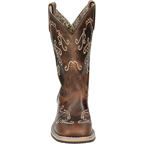 Smoky Mountain Boots | Marilyn Series | Women’s Western Boot | 10-Inch Height | Square Toe | Durable Leather | Rubber Sole & Block Heel | Leather Upper & Tricot Lining | Steel Shank & PVC Welt