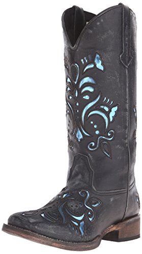 Roper Women's Metallic Underlay Western Boot