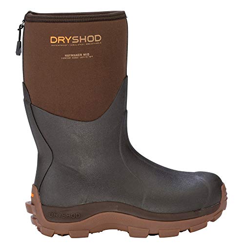 Dryshod Mens haymaker Hard Working Farm Boot - Brown HAY-MM-BR