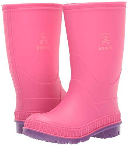 Kamik Baby-Girl's Stomp Rain Boot, PINK, 5 M US Toddler