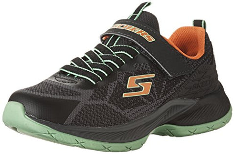 Skechers Kids Boys Lunar Sonic (Little Kid/Big Kid) Charcoal/Black/Lime 3 Little Kid M