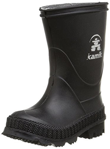 Kamik Stomp Rain Boot , Black, 7 M US Toddler