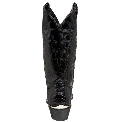 Laredo Mens Atlanta Croc Pointed Toe Dress Boots Mid Calf - Black