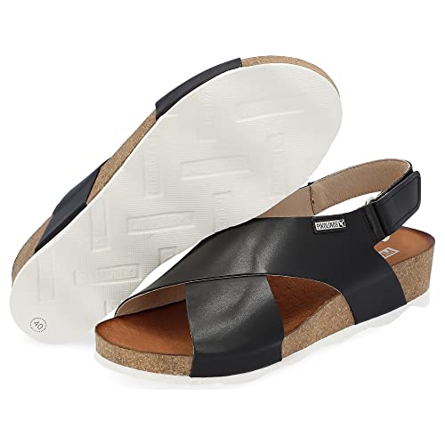 PIKOLINOS Leather Flat Sandals Mahon W9E