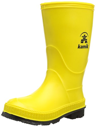 Kamik STOMP/YOUTH/PUR/6149 Rain Boot Yellow/Black, 8 M US Toddler