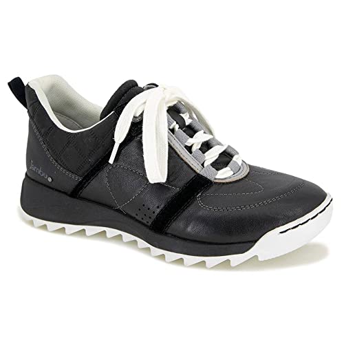 Jambu Womens Flo Lace Up Sneakers Shoes Casual - Black