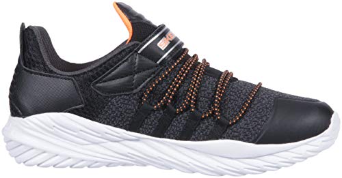 Skechers Kids Boy's Nitro Sprint-Vector Shift Sneaker, Black/Charcoal/Orange, 13.5 Medium US Little Kid