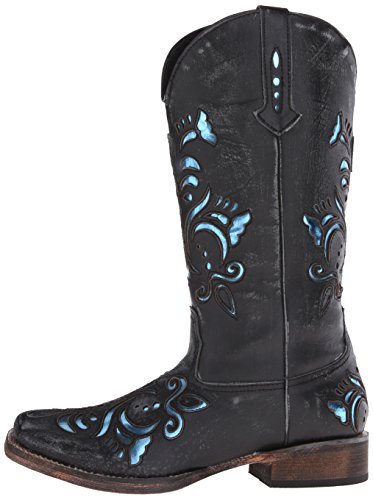 Roper Women's Metallic Underlay Western Boot