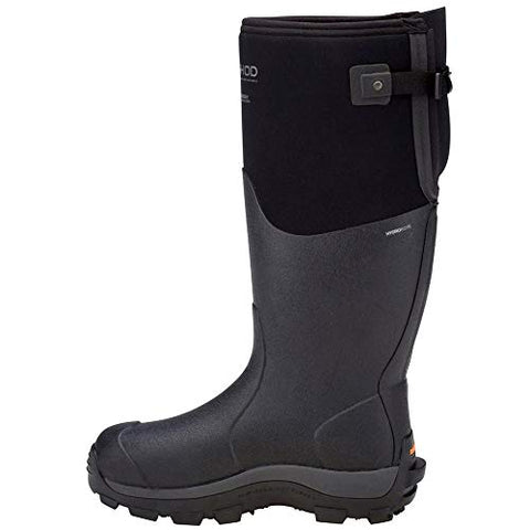 Dryshod Mens Haymaker Gusset Farm Pull On Boots Calf - Black HAYG-MH-BK