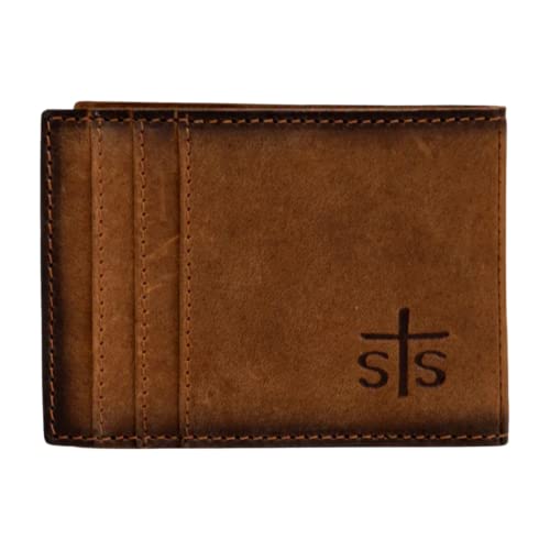STS Ranchwear Foreman Leather Money Clip Card Wallet