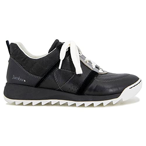 Jambu Womens Flo Lace Up Sneakers Shoes Casual - Black