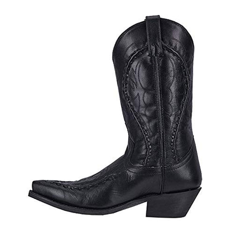 Laredo Mens Laramie Snip Toe Dress Boots Mid Calf - Black