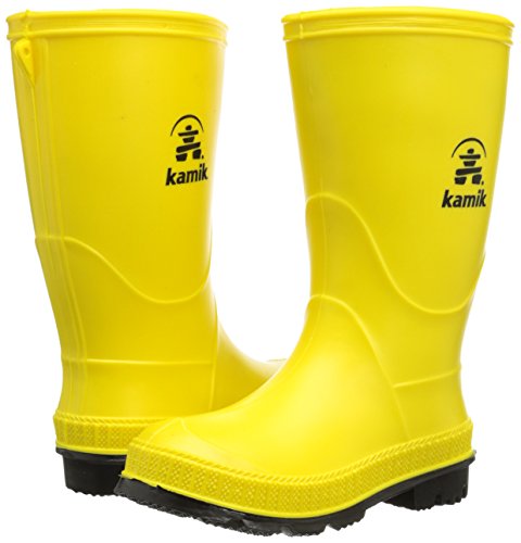 Kamik STOMP/YOUTH/PUR/6149 Rain Boot Yellow/Black, 8 M US Toddler