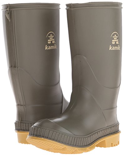 Kamik Stomp Rain Boot , Olive, 5 M US Toddler