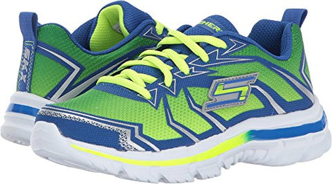 Skechers Kids Boy's Nitrate 95364L (Little Kid/Big Kid) Lime/Blue 2 Little Kid