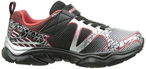 Skechers Boys' Neutron Subatomic Sneaker,Black/Red,US 3 M