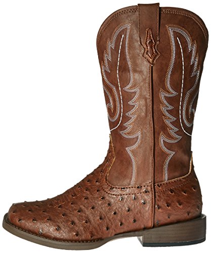 Roper Square Toe Faux Ostrich Western Boot