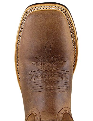 Smoky Mountain Boots | Landry Series | Men’s Western Boot | Square Toe | Genuine Leather | Rubber Sole & Block Heel | Man-Made Lining & Leather Foot | Steel Shank & PVC Welt