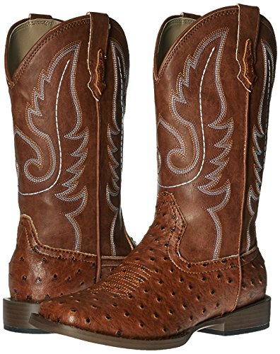 Roper Square Toe Faux Ostrich Western Boot