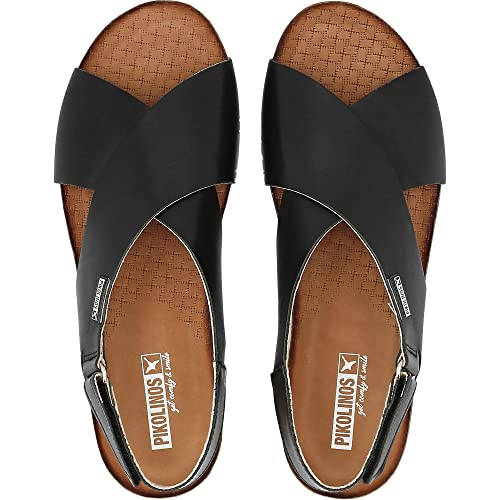 PIKOLINOS Leather Flat Sandals Mahon W9E