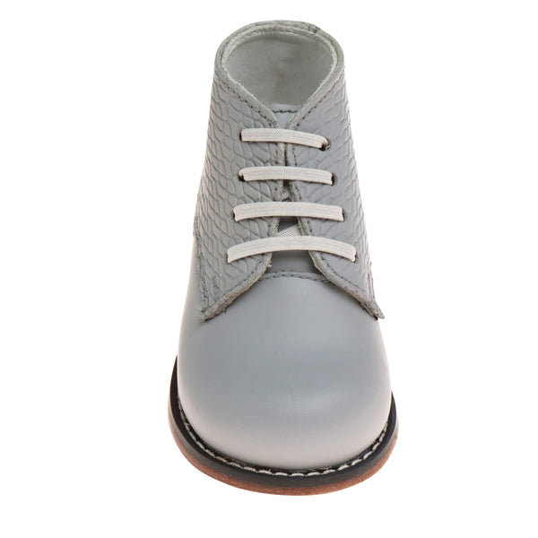 Josmo Unisex Baby Walker Leather Shoe (3 Infant M US, Grey Wowen)